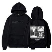 Anime AOT Attack on Titan Hoodie Shingeki No Kyojin 4 sezonas Final Rumbling Eren Yaeger Spausdinti megztiniai su gobtuvu Gatvės drabužiai XL