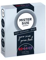 Mister Size 3 dydžių prezervatyvų rinkinys (3 vnt.) - 60-64-69