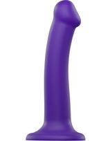 Strap On Me Purple Dual Density Bendable silikoninis dildo - M
