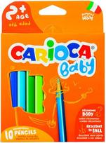 Spalvoti pieštukai mažyliams CARIOCA BABY 2+, SPSCRA8003511428198