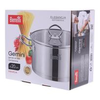 Gemini BERRETTI nerūdijančio plieno puodas su dangčiu, 22 cm