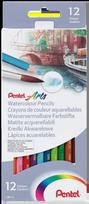 Spalvoti pieštukai PENTEL ARTS, akvareliniai, SPSPEL884851024213