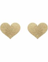 Bijoux Indiscrets Flash Heart spenelių lipdukai - Aukso spalva