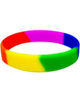 Rainbow Pride silikoninė apyrankė - Daugiaspalvis