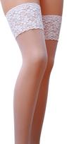 Passion ST003 baltos permatomos prilipinamos kojinės - XL