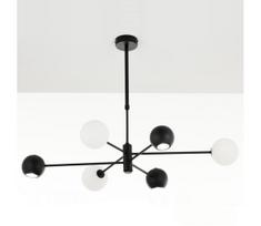 Jupiter 1997 - Sietynas ant stulpo MOKA 3xGU10/10W/230V + 3xG9/10W/230V juoda/balta