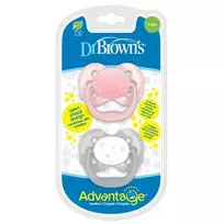 Dvipusiai Advantage čiulptukai Dr. Brown's 0-6 mėn., 2 vnt. Stars