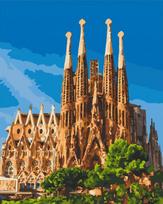 Tapyba pagal skaičius. Sagrada Familia. Barselona