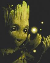 Tapyba pagal skaičius. Baby Groot