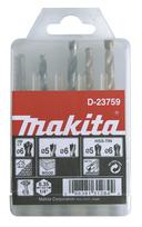 1/4" Grąžtų komplektas. (Medžiui 5,6 ; Metalui 5,6,8) Makita D-23759
