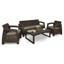 Lauko baldai CORFU MAX 3 BROWN