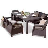 Lauko baldai CORFU FESTA DINING II BROWN