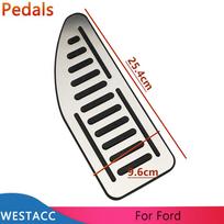 Nerūdijančio plieno automobilio pedalo pėdos atramos pedalo dangtelis, skirtas Ford Focus 2 3 4 MK2 MK3 MK4 2005- Kuga Escape LHD
