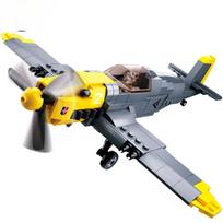 289PCS Antrojo pasaulinio karo oro pajėgų BF-109 naikintuvų statybinių blokų rinkiniai karinio lėktuvo modelių plytų figūrėlės mokomieji žaislai vaikams