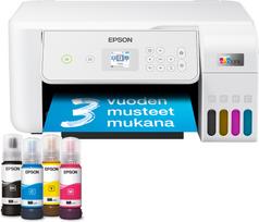EPSON EcoTank ET-2876 A4 multifunction printer, white (C11CJ66423)