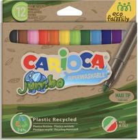 Flomasteriai CARIOCA JUMBO ECOFAMILY, 12, FLMCRA8003511434618