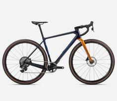 Orbea TERRA M21eTEAM 1X Blue Carbon - Leo Orange - gravel dviratis