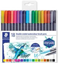 Flomasteriai STAEDTLER, dvipusiai, 18 vnt., FLMSTX4007817042830
