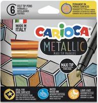 Flomasteriai CARIOCA Metallic MaxiMarkers, 6, FLMCRA8003511431617