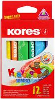 Vaškinės trikampės kreidelės KORES  JUMBO, KIKKOR9023800331410