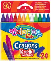 Vaškinės kreidelės, Colorino, 24 spalvų, KIKCLR5907690813895