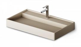Praustuvas Paa INFINITY 800 SilkSTONE® 80x47 cm caffelatte