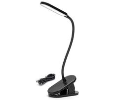 Aigostar - LED Pritemdomas įkraunamas stalinis šviestuvas su segtuku LED/2,5W/5V juoda