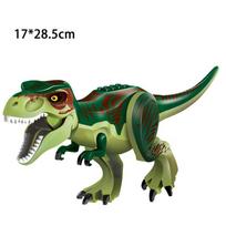 Žalios Tyrannosaurus Rex statybinės kaladėlės Didelio dinozauro modelio statybinių blokelių surinkimo žaislas