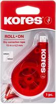 Korekcinė juostelė KORES ROLL ON RED, 4,2 mm, PKKKOR9023800847232