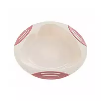 Akuku dubenėlis limpančiu dugnu ir neslystančiais kraštais, beige/pink, A0525