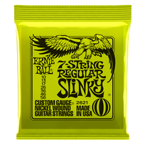 Ernie Ball 2621 Regular Slinky 7 Nickel Wound Electric Strings .010 - .056