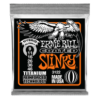 Ernie Ball 3122 Hybrid Slinky RPS Coated Titanium Electric Strings .009 - .046