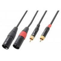 PD-CONNEX Signal lead, 2 x XLR plugs to 2 x RCA phono plugs - 1.5m 176.680