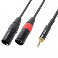 PD-CONNEX Cable 2x XLR Male - 3.5mm Stereo 1.5m 176.020