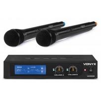 Vonyx WM522 VHF 2-Channel Microphone Set with 2 Handhelds 179.232