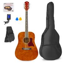 AKUSTINĖ GITARA SU PRIEDAIS MAX SOLOJAM WESTERN 173.218 TAMSI