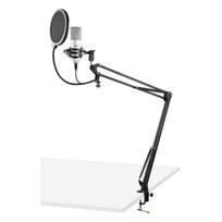 STUDIJINIS USB MIKROFONAS SU PRIEDAIS VONYX CMS300S 173.514 SIDABRINIS