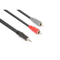 AUDIO KABELIS VONYX CX334-3 3.5MM STEREO- 2X RCA MALE 3M 177.776