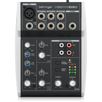 ANALOGINIS MIKŠERINIS PULTAS BEHRINGER XENYX 502S SU 5-ĮVESTIES KANALAIS IR USB TRANSLIACIJOS SĄSAJA
