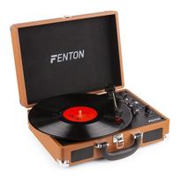 NEŠIOJAMAS VINILINIŲ PLOKŠTELIŲ GROTUVAS FENTON RP-115F RUDAS 102.111