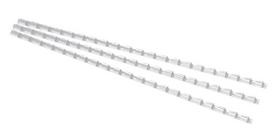 Įrišimo spiralės FOROFIS, 8mm, plastikinės, 100 vnt., baltos sp.