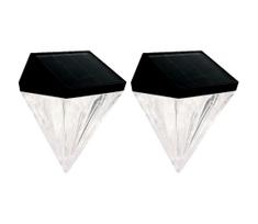 Globo 36430-2 - KOMPLEKTAS 2x LED sieninis šviestuvas, įkraunamas saulės energija SOLAR LED/0,5W/3V IP44