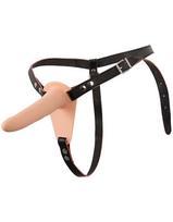 You2Toys vibruojantis strap-on - Kūno spalva