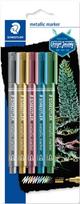 Žymeklis STAEDTLER Metallic, 5 vnt., įvairių, ZKGSTX4007817832066