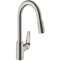 Hansgrohe Focus M42 Single lever kitchen mixer 220 pull-out spray 2jet Stainl