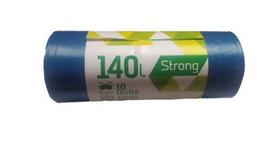 Šiukšlių maišai SORTEX, 140 l, 35 mk, 70 x 110 cm, mėlyni, 10 vnt.