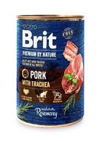 BRIT Premium by Nature Pork with trachea - šlapias maistas šunims - 400g