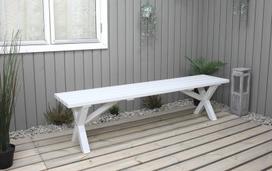 Lauko suolas Country 180 cm, baltas