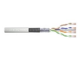 DIGITUS CAT 6 SF-UTP patch cable raw length 305 m paper box AWG 26/7 LSZH simplex color grey