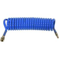 Spiralinė pneumatinė žarna 8mm x 12mm x 5m, su greitomis jungtimis, PU poliuretanas, YATO